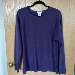 Sweet Romeo deep purple sweater. Size L.